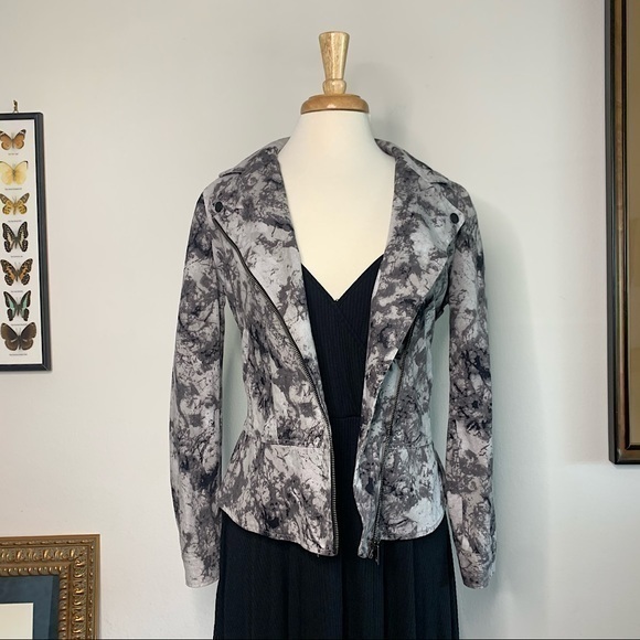 DKNY tie dye motorcycle jacket - Picture 1 of 6